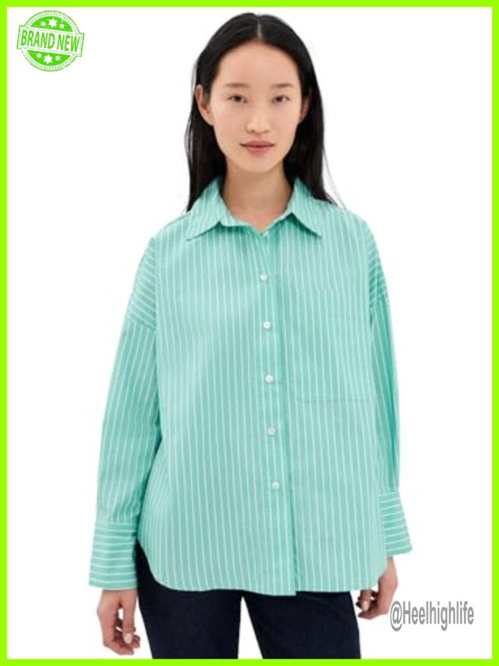 Brady Button Down Shirt Lyocell Blend Collared Long Sleeve